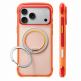 Удароустойчив хибриден кейс с MagSafe и вградена поставка за iPhone 18 Pro, iPhone 17 Pro - Torras Ostand O3 Air Core MagSafe Case (prism coral) 2