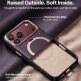 Кожен кейс с MagSafe и вградена поставка за iPhone 18 Pro Max, iPhone 17 Pro Max - Torras Ostand Q3 VegSkin MagSafe Case (purple) 4