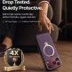 Кожен кейс с MagSafe и вградена поставка за iPhone 18 Pro Max, iPhone 17 Pro Max - Torras Ostand Q3 VegSkin MagSafe Case (purple) 5