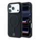 Дизайнерски кожен кейс с MagSafe за iPhone 18 Pro Max - Mercedes PU Leather 3D MagSafe Case (black-anthracite)