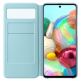 Samsung Galaxy S-View Wallet Cover EF-EA715PB - оригинален калъф през който виждате информация от дисплея за Samsung Galaxy A71 (черен) 3