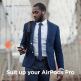 Elago AirPods Pro Suitcase - удароустойчив силиконов калъф с карабинер за Apple Airpods Pro (тъмносин) 1
