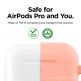 Elago Airpods Original Hang Silicone Case - силиконов калъф с карабинер за Apple Airpods Pro (оранжев) 2