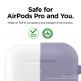 Elago Airpods Original Hang Silicone Case - силиконов калъф с карабинер за Apple Airpods Pro (тъмнолилав) 2