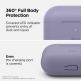 Elago Airpods Original Hang Silicone Case - силиконов калъф с карабинер за Apple Airpods Pro (тъмнолилав) 3