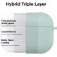 Elago Airpods Pro Liquid Hybrid Hang Case - твърд силиконов кейс с карабинер за Apple Airpods Pro (светлосин) 1