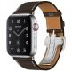 Apple Watch Hermes Series 5, 44mm Ebene Stainless Steel Case with Single Tour Deployment Buckle, GPS + Cellular - умен часовник от Apple 1