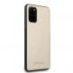 Guess Iridescent Leather Hard Case - дизайнерски кожен кейс за Samsung Galaxy S20 Plus (златист) 5