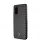 Mercedes-Benz Dynamic Leather Hard Case - дизайнерски кожен кейс за Samsung Galaxy S20 (черен) 1