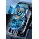 Baseus Milky Way Wireless Charger Car Vent Mount - поставка за радиатора на кола с безжично зареждане за Qi съвместими смартфони (сребрист) 10