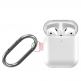 Baseus Lets Go Silica Gel Case - силиконов калъф с карабинер за Apple Airpods & Apple Airpods 2 (бял) 5