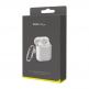 Baseus Lets Go Silica Gel Case - силиконов калъф с карабинер за Apple Airpods & Apple Airpods 2 (бял) 7