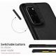 Spigen Ciel Leather Brick Case - дизайнерски кожен кейс за Samsung Galaxy S20 Plus (черен) 8