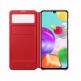 Samsung Galaxy S-View Wallet Cover EF-EA415PW - оригинален калъф през който виждате информация от дисплея за Samsung Galaxy A41 (бял) 2