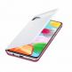Samsung Galaxy S-View Wallet Cover EF-EA415PW - оригинален калъф през който виждате информация от дисплея за Samsung Galaxy A41 (бял) 3