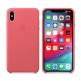 Apple iPhone Leather Case - оригинален кожен кейс (естествена кожа) за iPhone XS Max (розов) 1