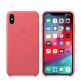 Apple iPhone Leather Case - оригинален кожен кейс (естествена кожа) за iPhone XS Max (розов) 2