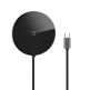 Baseus USB-C Circular Mirror Wireless Charger Hub (WXJMY-0G) - мултифункционален хъб за свързване на допълнителна периферия за устройства с USB-C и пад за безжично зареждане (тъмносив) 4