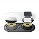 Baseus Simple 24W 2in1 Wireless Charger (TZWXJK-A01) - двойна поставка (пад) с Fast Charge технология за безжично зареждане за Qi съвместими устройства и Apple Airpods (прозрачен) 1
