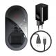 Baseus Simple 24W 2in1 Wireless Charger (TZWXJK-A01) - двойна поставка (пад) с Fast Charge технология за безжично зареждане за Qi съвместими устройства и Apple Airpods (прозрачен) 5