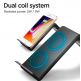 Spigen Dual Coil Fast Wireless Charger Stand F303W - поставка (пад) за безжично зареждане за QI съвместими смартфони (бял) 4