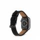 Artwizz WatchBand Leather - кожена (естествена кожа) каишка за Apple Watch 42мм, 44мм (черен) 2
