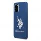 U.S. Polo Assn. Silicone Case - твърд силиконов кейс за Samsung Galaxy S20 Plus (син) 1