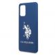 U.S. Polo Assn. Silicone Case - твърд силиконов кейс за Samsung Galaxy S20 Plus (син) 2