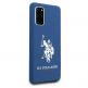 U.S. Polo Assn. Silicone Case - твърд силиконов кейс за Samsung Galaxy S20 Plus (син) 5