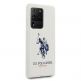 U.S. Polo Assn. Silicone Case - твърд силиконов кейс за Samsung Galaxy S20 Ultra (бял) 5