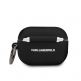 Karl Lagerfeld Airpods Pro Silicone Case - силиконов калъф с карабинер за Apple Airpods Pro (черен) 2
