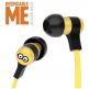 Tribe Minions Tom Swing Earphones - слушалки с микрофон и управление на звука за мобилни устройства (жълт) 1