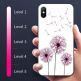 Vennus Magic Case Design 1 - силиконов (TPU) калъф със стъклен гръб за iPhone XS Max (бял) 1