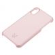 Foxwood Genuine Leather Hardshell Case - кожен кейс (естествена кожа) за iPhone XS, iPhone X (розов) 1
