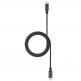 Mophie USB-C to USB-C Cable - изключително здрав USB-C към USB-C кабел с въжена оплетка за устройства с USB-C порт (150 см) (черен)  2