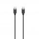 Mophie USB-C to USB-C Cable - USB-C към USB-C кабел с въжена оплетка за устройства с USB-C порт (100 см) (черен)  1