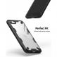 Ringke Fusion X Case - хибриден удароустойчив кейс за iPhone SE (2020), iPhone 8, iPhone 7 (черен-карбон) 3