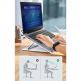 Baseus Foldable Laptop Stand - преносима сгъваема поставка за MacBook и лаптопи (бял) 12