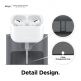 Elago Airpods Charging Station Pro - силиконова док станция за зареждане на Apple Airpods & Apple Airpods Pro (тъмносива) 2