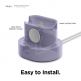 Elago Duo Charging Hub Pro - силиконова поставка за зареждане на iPhone, Apple Watch и Apple AirPods Pro (лилава) 5