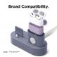 Elago Trio Charging Hub Pro - силиконова поставка за зареждане на iPhone, Apple Watch и Apple AirPods Pro (лилава) 2