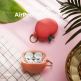 Elago Airpods Pro Peach Design Silicone Case - силиконов калъф с карабинер за Apple Airpods Pro (червен) 4