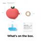 Elago Airpods Pro Peach Design Silicone Case - силиконов калъф с карабинер за Apple Airpods Pro (червен) 6