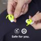 Elago Airpods Pro Earbuds Hooks - антибактериални силиконови калъфчета с вградени кукички за Apple Airpods Pro (4 чифта) (жълт-фосфор) 5