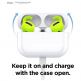 Elago Airpods Pro Earbuds Hooks - антибактериални силиконови калъфчета с вградени кукички за Apple Airpods Pro (4 чифта) (жълт-фосфор) 6