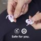 Elago Airpods Pro Earbuds Hooks - антибактериални силиконови калъфчета с вградени кукички за Apple Airpods Pro (4 чифта) (лилав) 1