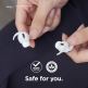 Elago Airpods Pro Earbuds Hooks - антибактериални силиконови калъфчета с вградени кукички за Apple Airpods Pro (4 чифта) (бял) 3