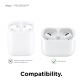 Elago Airpods Pro Earbuds Cover Plus Tips - антибактериални силиконови калъфчета с вградени тапички за Apple Airpods Pro (6 чифта) (бял) 2