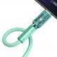 Baseus Silica Gel USB-C Cable - USB-C кабел за устройства с USB-C порт (100 см) (зелен) 3