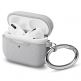 Spigen Urban Fit Case - хибриден удароустойчив кейс с карабинер за Apple Airpods Pro (сив) 3